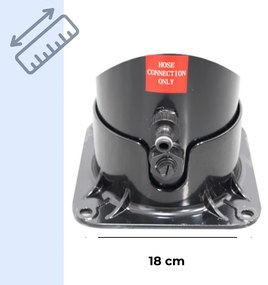 Duș solar KARIBIK, 35 l, negru Jurhan