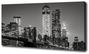 Tablou pe pânză canvas Manhattan pe timp de noapte