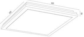 Plafoniera design modern Caserta auriu 42x42cm