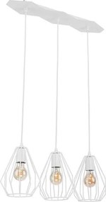 Lustră LED pe cablu BRYLANT 3xE27/60W/230V albă