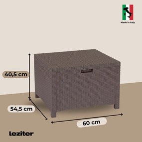 Set de mobilier de grădină Venus cu 4 locuri, maro