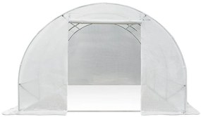 Tunel de folie pentru creșterea plantelor 3x4.5m alb Garden Point