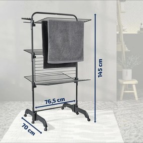 Uscător metalic Leifheit Comfort Tower 420 Black 81691