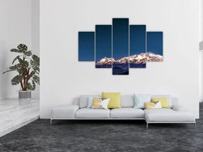 Tablou cu munți și cerul nocturn (150x105 cm)
