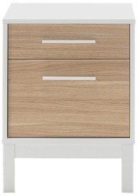 Noptieră Sivadu 2 (stejar + alb). 1094425