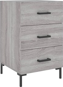 vidaXL Noptieră, gri sonoma, 40x40x66 cm, lemn compozit