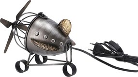 Lampa de masa Stil Industrial Avion h 23 cm