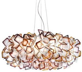 Lustra design unicat realizata manual Clizia Orange, 78cm