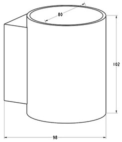 Aplică SOLA WL 1xG9/40W/230V alb Zuma Line 91060-N