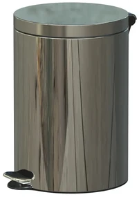 Coș de gunoi cu călcare, 20 l, oțel inoxidabil