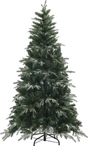 HOMCOM Brad de Crăciun Artificial cu Fulgi de Zăpadă din Cristal și 850 Ramuri Ignifuge, Ø110x180 cm, Verde | Aosom Romania