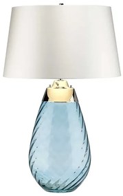 Lampă LED de masă Elstead LENA-TL-L-BLUE-OWSS LENA 1xE27/40W/230V 74 cm albastru/alb