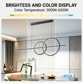 BRILAGI - Lustră LED reglabilă pe cablu SIGNATURE LED/53W/230V 120 cm neagră + telecomandă