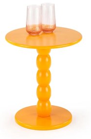 Masa de cafea rotunda Cirilla mustarie ø40/h47 cm