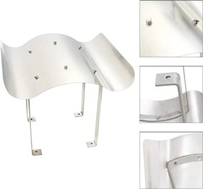 vidaXL Apărătoare de horn, oțel inoxidabil, 40 x 40 x 36 cm