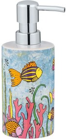 Dozator de săpun din ceramică Wenko Ocean Rollin Art , 360 ml