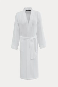 Halat de casă gofrat unisex PIQUE L Bej deschis / Light beige