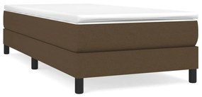 3120479 vidaXL Cadru de pat box spring, maro închis, 90x190 cm, textil