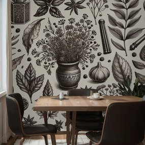 Fototapet - Condimente și ierburi (147x102 cm)