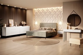 Set noptiere suspendate Nicole 46 cm - alb