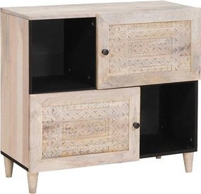 vidaXL Bufet Alb 33.5 x 80 x 75 cm