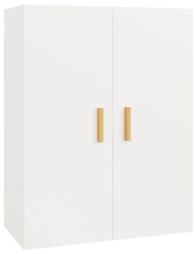 Dulap inalt, alb, 69,5x34x180 cm, lemn compozit 1, Alb