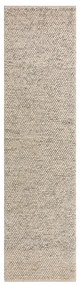 Covor tip traversă gri deschis țesut manual din amestesc de lână 60x230 cm Minerals – Flair Rugs