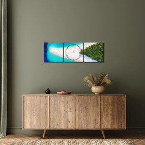 Tablou - Insula Hvar, Croația (cu ceas) (90x30 cm)