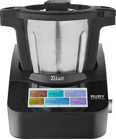 Robot de bucatarie Zilan ZLN9341 RUBY multifunctional Thermorobot, 1700W, 4.7L, Ecran color TFT cu touchscreen de 7 inch, 18 Functii, WiFi, Aplicatie