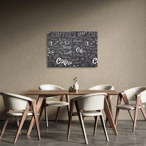 Tablou pe sticlă - Coffee (70x50 cm)