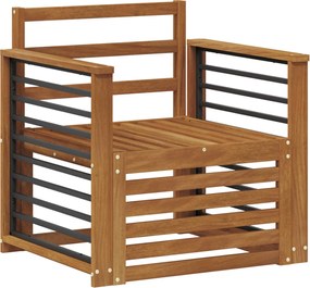 vidaXL Set de canapele de exterior natural 71 x 63 x 73 cm