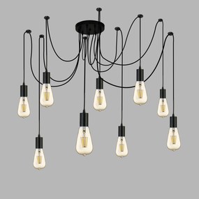 Lustra moderna design minimalist Squiggle 9L 9669-9BK SRT