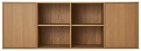 Comodă în culoare naturală joasă cu aspect de lemn de stejar suspendată 176x61 cm Mistral – Hammel Furniture