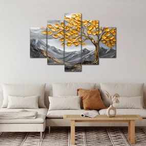 Tablou – Arbore cu frunze aurii (150x105 cm)