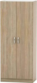 Dulap BETTY 2 BE02-003-00, stejar sonoma, DTD laminat, cu 2 usi, 90x57