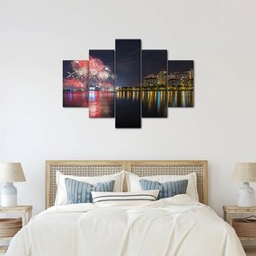 Tablou cu artificii in Singapur (150x105 cm)