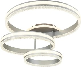 Globo 67377-72 - Lampă de tavan LED dimabilă FRANCINE LED/72W/230V argintie + telecomandă