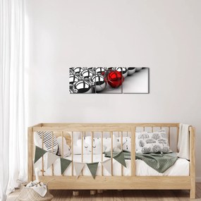 Tablou cu bile lucioase (cu ceas) (90x30 cm)