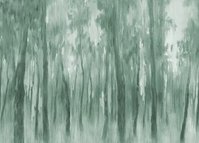 Fototapet, Morning Forest, Green, Rebel Walls
