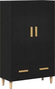 vidaXL Bufet cu sertar Stejar Negru 70 x 31 x 115 cm Lemn compozit