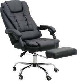 Scaun directorial cu suport de picioareOFF 418 negru