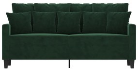 Canapea cu 2 locuri, verde inchis, 140 cm, catifea Verde inchis, 158 x 77 x 80 cm