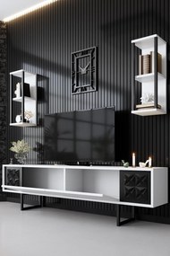 Mobilier living Buon 1 (Alb + Negru). 1072937