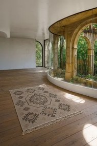 Covor kilim decorativ natural din iută și bumbac , "Kilim"