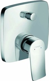 Baterie cada - dus incastrata Hansgrohe Metris crom lucios