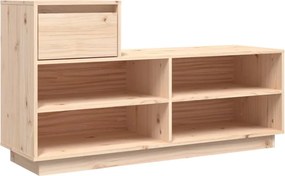 vidaXL Pantofar, 110x34x61 cm, lemn masiv de pin