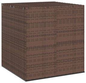 vidaXL Ladă grădină pentru perne, maro, 100x97,5x104 cm, ratan PE