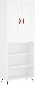 vidaXL Dulap înalt, alb, 69,5x34x180 cm, lemn compozit