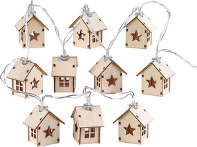 Instalaţie lumini cu căsuţe din lemn