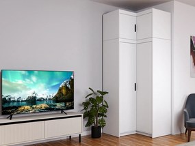 Suprastructură pentru dulap Elanor V (alb). 1096882